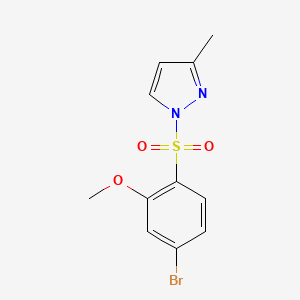 1-(4-Bromo-2-methoxyphenyl)sulfonyl-3-methylpyrazole