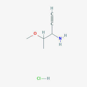 4-Methoxypent-1-yn-3-amine;hydrochloride