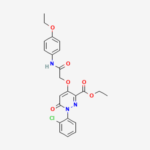 Ethyl 1-(2-chlorophenyl)-4-(2-((4-ethoxyphenyl)amino)-2-oxoethoxy)-6-oxo-1,6-dihydropyridazine-3-carboxylate