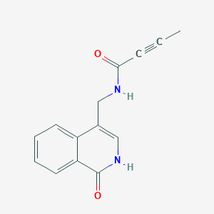 N-[(1-Oxo-2H-isoquinolin-4-yl)methyl]but-2-ynamide