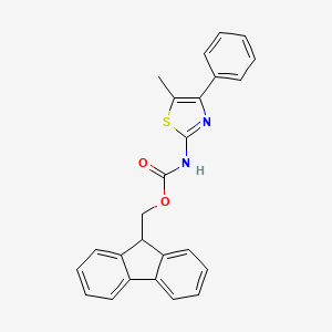 molecular formula C25H20N2O2S B2461901 (9H-Fluoren-9-yl)methyl (5-methyl-4-phenylthiazol-2-yl)carbamate CAS No. 1414661-50-9