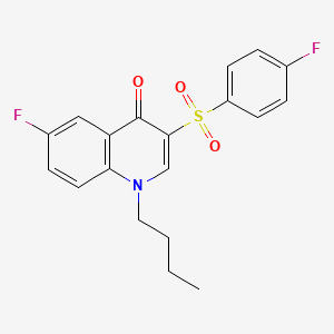 1-Butyl-6-fluoro-3-(4-fluorobenzenesulfonyl)-1,4-dihydroquinolin-4-one
