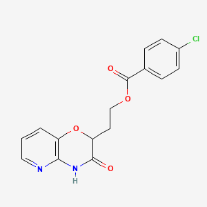 2-(3-oxo-3,4-dihydro-2H-pyrido[3,2-b][1,4]oxazin-2-yl)ethyl 4-chlorobenzenecarboxylate