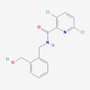 3,6-dichloro-N-{[2-(hydroxymethyl)phenyl]methyl}pyridine-2-carboxamide