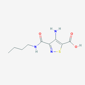 4-Amino-3-(butylcarbamoyl)-1,2-thiazole-5-carboxylic acid