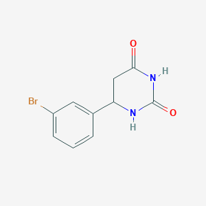molecular formula C10H9BrN2O2 B2461937 6-(3-Bromophenyl)-1,3-diazinane-2,4-dione CAS No. 743440-60-0