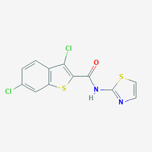 3,6-dichloro-N-(1,3-thiazol-2-yl)-1-benzothiophene-2-carboxamide