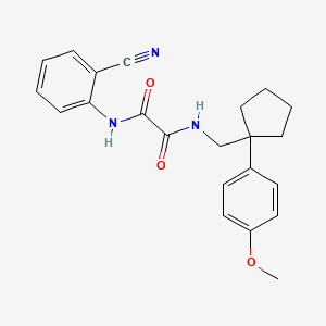 N1-(2-cyanophenyl)-N2-((1-(4-methoxyphenyl)cyclopentyl)methyl)oxalamide