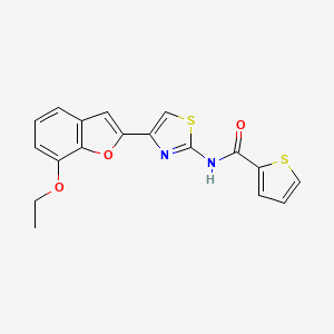 N-(4-(7-ethoxybenzofuran-2-yl)thiazol-2-yl)thiophene-2-carboxamide