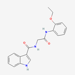 molecular formula C19H19N3O3 B2461953 N-(2-((2-ethoxyphenyl)amino)-2-oxoethyl)-1H-indole-3-carboxamide CAS No. 1226446-46-3