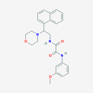 molecular formula C25H27N3O4 B2461956 N1-(3-methoxyphenyl)-N2-(2-morpholino-2-(naphthalen-1-yl)ethyl)oxalamide CAS No. 941872-29-3