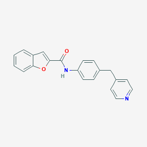 N-[4-(pyridin-4-ylmethyl)phenyl]-1-benzofuran-2-carboxamide