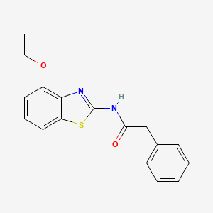 molecular formula C17H16N2O2S B2462004 N-(4-ethoxy-1,3-benzothiazol-2-yl)-2-phenylacetamide CAS No. 313661-99-3