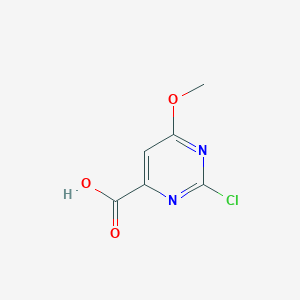 molecular formula C6H5ClN2O3 B2462010 2-Chloro-6-methoxypyrimidine-4-carboxylic acid CAS No. 447432-93-1