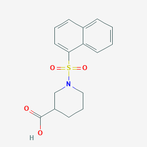 molecular formula C16H17NO4S B2462011 1-(萘-1-磺酰基)哌啶-3-羧酸 CAS No. 1710846-08-4