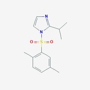 molecular formula C14H18N2O2S B246202 1-[(2,5-dimethylphenyl)sulfonyl]-2-isopropyl-1H-imidazole 