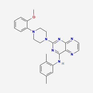 molecular formula C25H27N7O B2462020 N-(2,5-dimethylphenyl)-2-[4-(2-methoxyphenyl)piperazin-1-yl]pteridin-4-amine CAS No. 946349-45-7