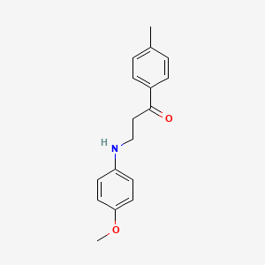 molecular formula C17H19NO2 B2462027 3-(4-甲氧基苯胺基)-1-(4-甲基苯基)-1-丙酮 CAS No. 73553-49-8