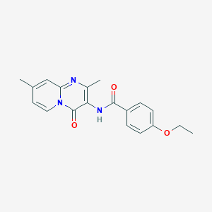 molecular formula C19H19N3O3 B2462031 N-(2,8-dimethyl-4-oxo-4H-pyrido[1,2-a]pyrimidin-3-yl)-4-ethoxybenzamide CAS No. 946256-60-6