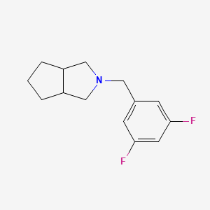 molecular formula C14H17F2N B2462033 2-[(3,5-Difluorophenyl)methyl]-octahydrocyclopenta[c]pyrrole CAS No. 2324632-75-7