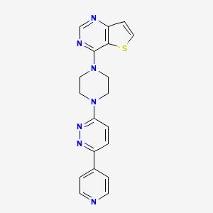 4-[4-(6-Pyridin-4-ylpyridazin-3-yl)piperazin-1-yl]thieno[3,2-d]pyrimidine