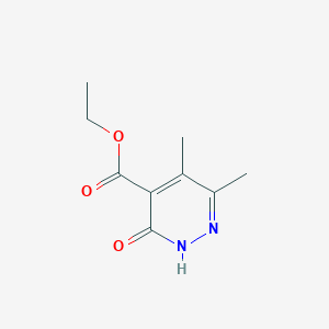 molecular formula C9H12N2O3 B2462046 Ethyl 5,6-dimethyl-3-oxo-2,3-dihydropyridazine-4-carboxylate CAS No. 110462-49-2