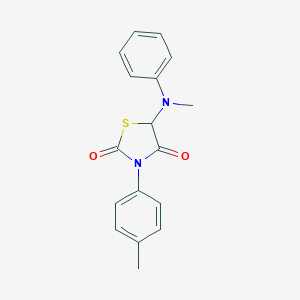 5-(Methylanilino)-3-(4-methylphenyl)-1,3-thiazolidine-2,4-dione