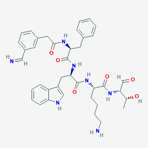 B024621 (2S)-6-amino-N-[(2S,3R)-3-hydroxy-1-oxobutan-2-yl]-2-[[(2R)-3-(1H-indol-3-yl)-2-[[(2S)-2-[[2-(3-methanimidoylphenyl)acetyl]amino]-3-phenylpropanoyl]amino]propanoyl]amino]hexanamide CAS No. 111010-99-2