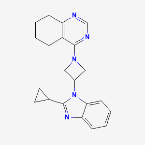4-[3-(2-Cyclopropylbenzimidazol-1-yl)azetidin-1-yl]-5,6,7,8-tetrahydroquinazoline