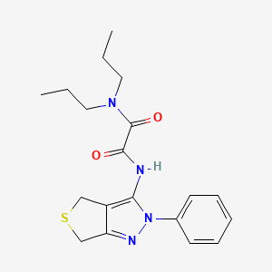 N-(2-phenyl-4,6-dihydrothieno[3,4-c]pyrazol-3-yl)-N',N'-dipropyloxamide