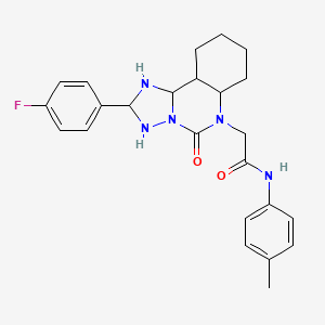 2-[2-(4-fluorophenyl)-5-oxo-5H,6H-[1,2,4]triazolo[1,5-c]quinazolin-6-yl]-N-(4-methylphenyl)acetamide