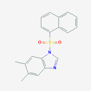 molecular formula C19H16N2O2S B246215 5,6-dimethyl-1-(1-naphthylsulfonyl)-1H-benzimidazole 