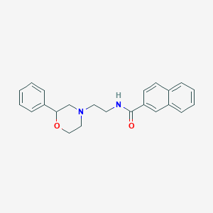 molecular formula C23H24N2O2 B2462153 N-(2-(2-苯基吗啉基)乙基)-2-萘酰胺 CAS No. 954245-87-5