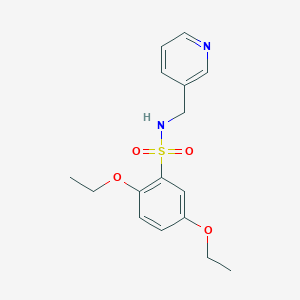 2,5-diethoxy-N-(pyridin-3-ylmethyl)benzenesulfonamide