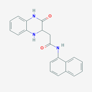 N-(naphthalen-1-yl)-2-(3-oxo-1,2,3,4-tetrahydroquinoxalin-2-yl)acetamide