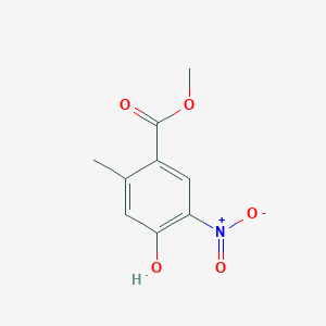 molecular formula C9H9NO5 B2462180 Methyl 4-hydroxy-2-methyl-5-nitrobenzoate CAS No. 1163281-04-6