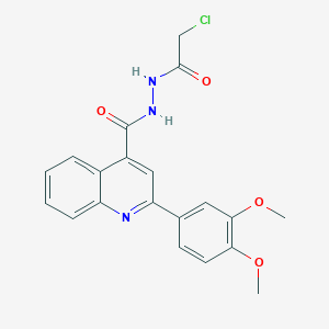 N'-(2-chloroacetyl)-2-(3,4-dimethoxyphenyl)quinoline-4-carbohydrazide