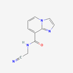 molecular formula C10H8N4O B2462201 N-(Cyanomethyl)imidazo[1,2-a]pyridine-8-carboxamide CAS No. 2249022-52-2