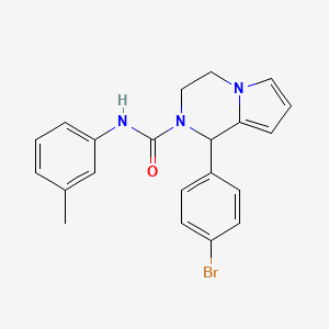 molecular formula C21H20BrN3O B2462203 1-(4-bromophenyl)-N-(m-tolyl)-3,4-dihydropyrrolo[1,2-a]pyrazine-2(1H)-carboxamide CAS No. 900001-78-7