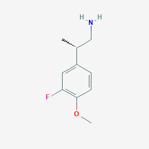 (2S)-2-(3-fluoro-4-methoxyphenyl)propan-1-amine