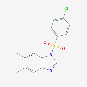 1-[(4-chlorophenyl)sulfonyl]-5,6-dimethyl-1H-benzimidazole