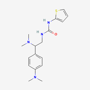 1-(2-(Dimethylamino)-2-(4-(dimethylamino)phenyl)ethyl)-3-(thiophen-2-yl)urea