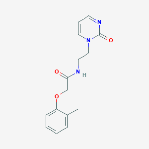 molecular formula C15H17N3O3 B2462225 N-(2-(2-oxopyrimidin-1(2H)-yl)ethyl)-2-(o-tolyloxy)acetamide CAS No. 2310016-77-2