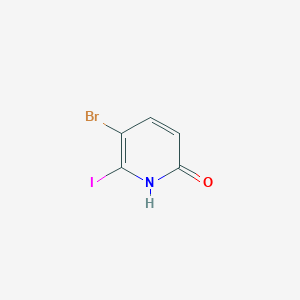 molecular formula C5H3BrINO B2462229 5-Bromo-6-iodo-1H-pyridin-2-one CAS No. 2222512-26-5