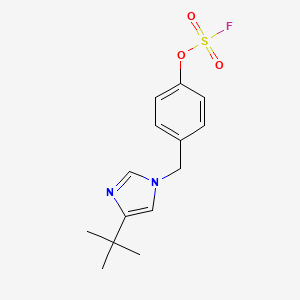 4-Tert-butyl-1-[(4-fluorosulfonyloxyphenyl)methyl]imidazole