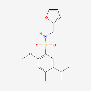 (2-Furylmethyl){[2-methoxy-4-methyl-5-(methylethyl)phenyl]sulfonyl}amine