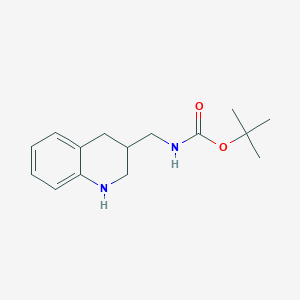 molecular formula C15H22N2O2 B2462236 tert-butyl N-(1,2,3,4-tetrahydroquinolin-3-ylmethyl)carbamate CAS No. 1539902-30-1