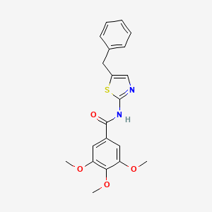 molecular formula C20H20N2O4S B2462259 N-(5-benzylthiazol-2-yl)-3,4,5-trimethoxybenzamide CAS No. 313469-87-3