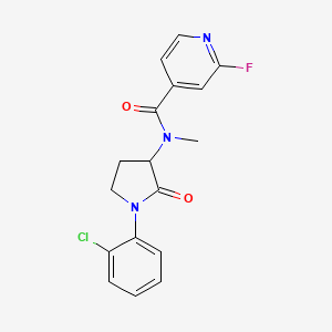 N-[1-(2-chlorophenyl)-2-oxopyrrolidin-3-yl]-2-fluoro-N-methylpyridine-4-carboxamide