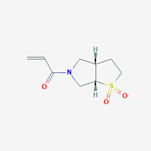 (3aS,6aS)-5-(prop-2-enoyl)-hexahydro-2H-1lambda6-thieno[2,3-c]pyrrole-1,1-dione